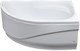 AQUANET Graciosa Ванна акриловая асимметричная встраиваемая / пристенная размер 150x90 см с каркасом R, белый - фото 272675