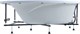 AQUANET Jersey Ванна акриловая асимметричная встраиваемая / пристенная размер 170x100 см с каркасом L, белый - фото 272730