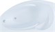 AQUANET Jersey Ванна акриловая асимметричная встраиваемая / пристенная размер 170x100 см с каркасом L, белый - фото 272731