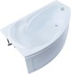 AQUANET Jersey Ванна акриловая асимметричная встраиваемая / пристенная размер 170x100 см с каркасом L, белый - фото 272732