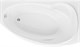 AQUANET Jersey Ванна акриловая асимметричная встраиваемая / пристенная размер 170x100 см с каркасом R, белый - фото 272737