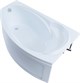 AQUANET Jersey Ванна акриловая асимметричная встраиваемая / пристенная размер 170x100 см с каркасом R, белый - фото 272747