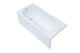 AQUANET Light Ванна акриловая прямоугольная встраиваемая / пристенная размер 160x70 см с каркасом, белый - фото 272773