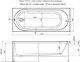 AQUANET Light Ванна акриловая прямоугольная встраиваемая / пристенная размер 170x70 см с каркасом, белый - фото 272780