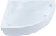 AQUANET Mayorca Ванна акриловая асимметричная встраиваемая / пристенная размер 150x100 см с каркасом L, белый - фото 272858