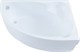 AQUANET Mayorca Ванна акриловая асимметричная встраиваемая / пристенная размер 150x100 см с каркасом R, белый - фото 272894