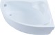 AQUANET Mayorca Ванна акриловая асимметричная встраиваемая / пристенная размер 150x100 см с каркасом R, белый - фото 272906