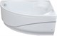 AQUANET Mayorca Ванна акриловая асимметричная встраиваемая / пристенная размер 150x100 см с каркасом R, белый - фото 272913