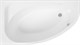 AQUANET Mia Ванна акриловая асимметричная встраиваемая / пристенная размер 140x80 см с каркасом L, белый - фото 272922