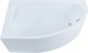 AQUANET Mia Ванна акриловая асимметричная встраиваемая / пристенная размер 140x80 см с каркасом L, белый - фото 272946