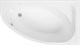 AQUANET Mia Ванна акриловая асимметричная встраиваемая / пристенная размер 140x80 см с каркасом R, белый - фото 272951