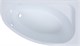 AQUANET Mia Ванна акриловая асимметричная встраиваемая / пристенная размер 140x80 см с каркасом R, белый - фото 272960