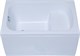 AQUANET Seed Ванна акриловая прямоугольная встраиваемая / пристенная размер 110x70 см с каркасом, белый - фото 273106