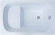 AQUANET Seed Ванна акриловая прямоугольная встраиваемая / пристенная размер 110x70 см с каркасом, белый - фото 273114
