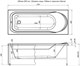 AQUANET West Ванна акриловая прямоугольная встраиваемая / пристенная размер 170x70 см с каркасом, белый - фото 273198