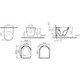 VITRA Integra Round Комплект: подвесной безободковый унитаз Integra Round с тонким сиденьем с микролифтом, инсталляцией и панелью управления - фото 273523