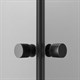 AM.PM X-Joy Душевой ограждение прямоугольное 100х80, без поддона, двери раздвижные, профиль - черный матовый / стекло - прозрачное, 4 / 6 мм - фото 274817