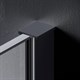 AM.PM Func Душевая перегородка 110x200 см, профиль - черный / стекло - прозрачное, 8 мм - фото 274952