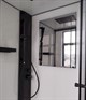 ESBANO Muse Кабина душевая квадратная 90x90 см двери раздвижные, профиль - черный матовый / стекло - прозрачное - фото 275585