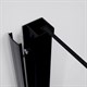ESBANO Surf Душевое ограждение квадратная 90x90 см двери раздвижные, профиль - черный матовый / стекло - прозрачное - фото 275652