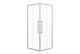 ESBANO Flex Душевое ограждение квадратная 90x90 см двери раздвижные, профиль - хром / стекло - прозрачное - фото 275706