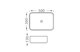 AQUATEK Вега Раковина накладная прямоугольная для установки на столешницу 500*390*130, матовый серый - фото 275982