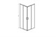 AQUATEK Душевой уголок квадратный, двери раздвижные 900x900x2000 профиль хром, стекло прозрачное 6 мм - фото 276186