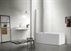 AQUATEK Шторка на ванну двухэлементная, поворотная 1000X1500 профиль хром, стекло прозрачное 6 мм - фото 276300