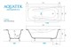 AQUATEK Гамма Ванна чугунная эмалированная 1700x750 мм в комплекте с 4-мя ножками без ручек, цвет белый - фото 276332
