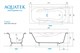 AQUATEK Гамма Ванна чугунная эмалированная 1800x800 мм в комплекте с 4-мя ножками без ручек, цвет белый - фото 276336