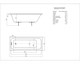 AQUATEK Мия Ванна пристенная прямоугольная без панелей, каркаса и слив-перелива размер 175x70 см, белый - фото 276588