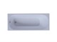 AQUATEK Лугано Ванна пристенная прямоугольная без панелей, каркаса и слив-перелива размер 150x70 см, белый - фото 276604