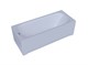 AQUATEK Лугано Ванна пристенная прямоугольная без панелей, каркаса и слив-перелива размер 160x70 см, белый - фото 276609