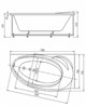 AQUATEK Бетта Ванна пристенная асимметричная L без гидромассажа с фронтальной панелью с каркасом (вклеенный) со слив-переливом размер 170x100 см, белый - фото 276669