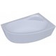 AQUATEK Фиджи Ванна пристенная R асимметричная без панелей, каркаса и слив-перелива размер 170x110 см, белый - фото 276719
