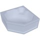 AQUATEK Лира Ванна пристенная угловая без гидромассажа без панелей с каркасом (вклеенный) со слив-переливом размер 150x150 см, белый - фото 276811