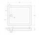 BELBAGNO Душевой поддон прямоугольный акриловый размер 120x100 см, белый - фото 277595