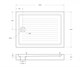 BELBAGNO Душевой поддон прямоугольный акриловый размер 120x90 см, белый - фото 277612