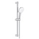 GROHE Tempesta Cube 110 Душевой гарнитур, 2 режима струи, душевая штанга 600 мм, шланг 1750 мм, хром GROHE-26748003 - фото 277886