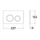 SINTESI СЕТ Система инсталляции для унитаза с подвесным унитазом, клавишей и сиденьем микролифт, хром - фото 278009