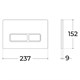 SINTESI СЕТ Система инсталляции для унитаза с подвесным унитазом, клавишей смыва и сиденьем микролифт, хром - фото 278048