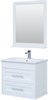 AQUANET Комплект мебели  подвесной / напольный для ванной Бостон М 80 белый матовый - фото 278623