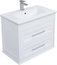 AQUANET Комплект мебели  подвесной / напольный для ванной Бостон М 80 белый матовый - фото 278624
