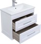 AQUANET Комплект мебели  подвесной / напольный для ванной Бостон М 80 белый матовый - фото 278625