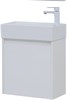 AQUANET Мебель для ванной подвесная Nova Lite 50 белый глянец (с дверецей) - фото 278793