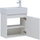 AQUANET Мебель для ванной подвесная Nova Lite 50 белый глянец (с дверецей) - фото 278795