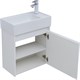 AQUANET Мебель для ванной подвесная Nova Lite 50 белый глянец (с дверецей) - фото 278797