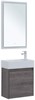 AQUANET Мебель для ванной подвесная Nova Lite 50 дуб рошелье (с дверецей) - фото 278805