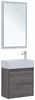 AQUANET Мебель для ванной подвесная Nova Lite 50 дуб рошелье (с дверецей) - фото 278806