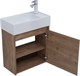 AQUANET Мебель для ванной подвесная Nova Lite 50 дуб рустикальный (с дверецей) - фото 278816